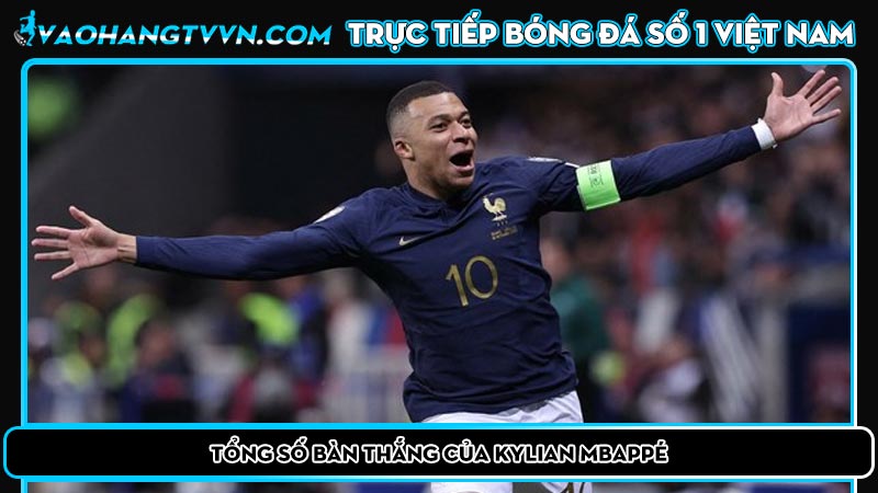 Tổng số bàn thắng của Kylian Mbappé